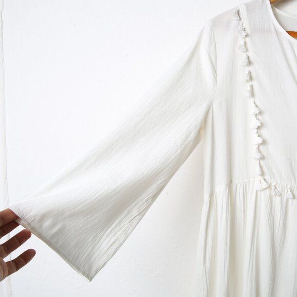 MADEWELL Tassel Cover-Up Caftan Dress - Picture 6 of 13